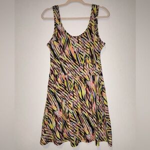 Fun and Funky Skater Volcom Multicolor Patterned Dress